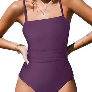 Elegant Dark Purple Swimsuit